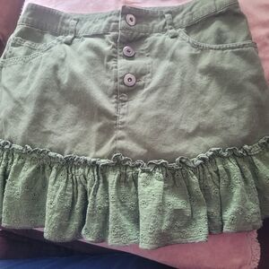 Hot Topic Green Mini Skirt